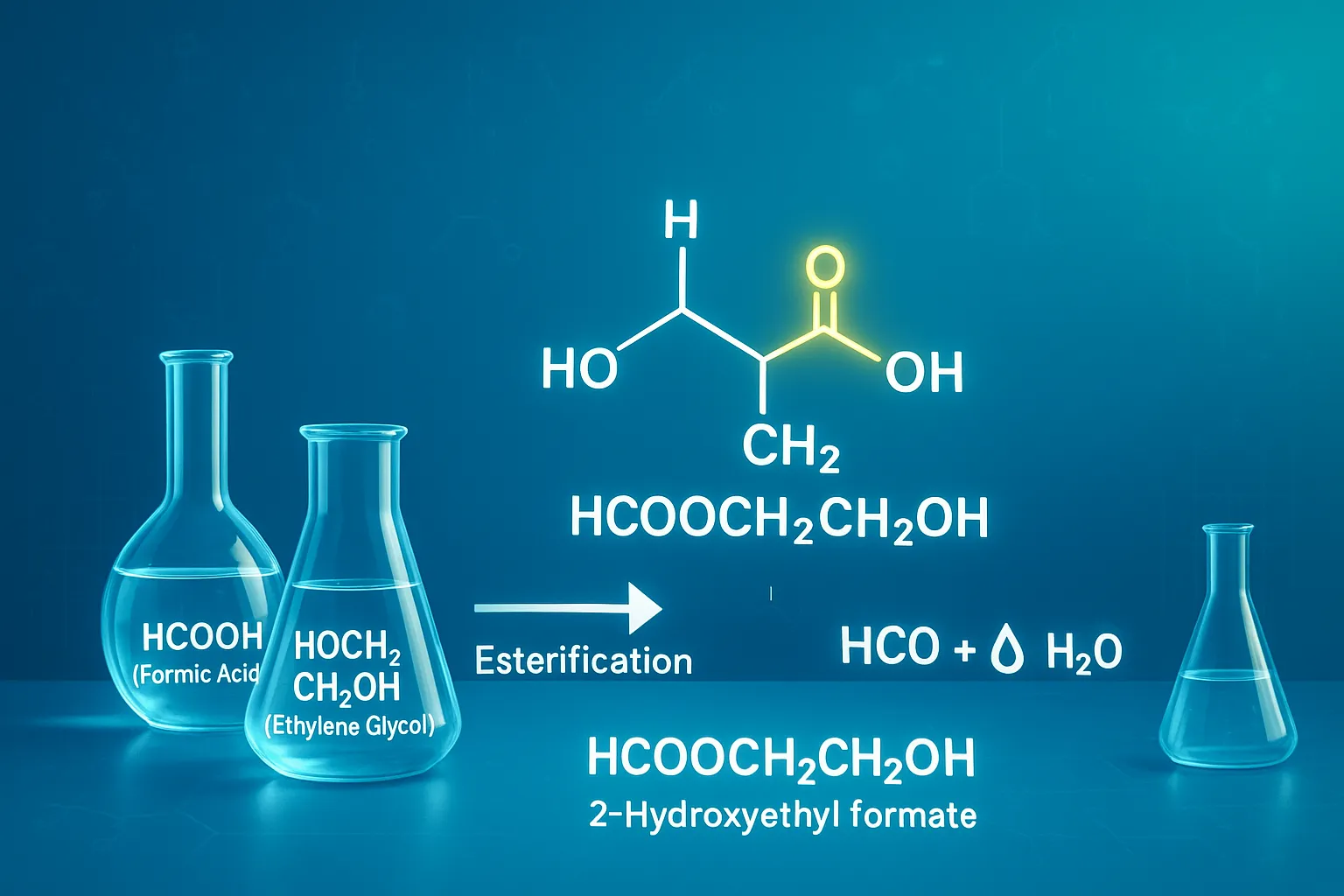 The Chemistry of HCOOCH CH2 H2O and the Reaction with H2O: Hydrolysis